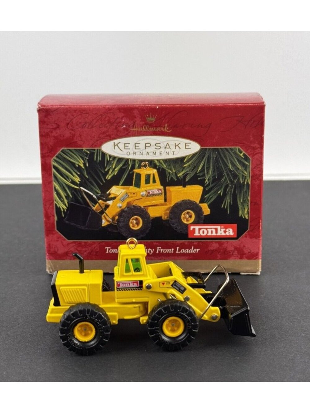 Hallmark Ornament TONKA Mighty Front Loader Die Cast Metal 1997 Construction